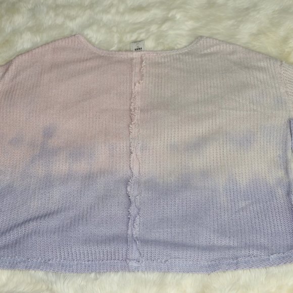 Free People We The Free Smokewash Print Hacci Moonstone Size L Pink & pu… - Picture 7 of 11